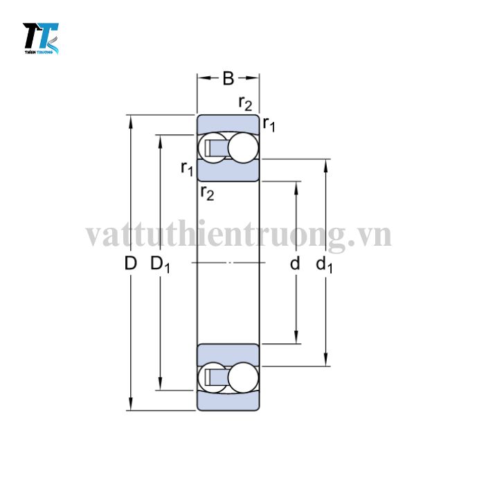 Vòng Bi Cầu Tự Lựa 2 Dãy 2303